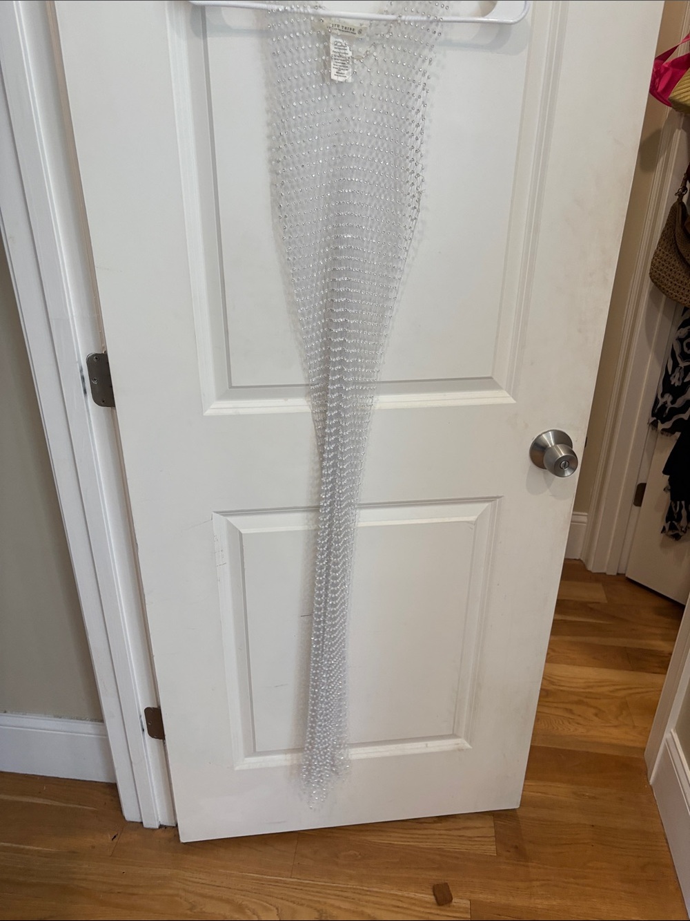 12th Tribe White Beaded Maxi Dress